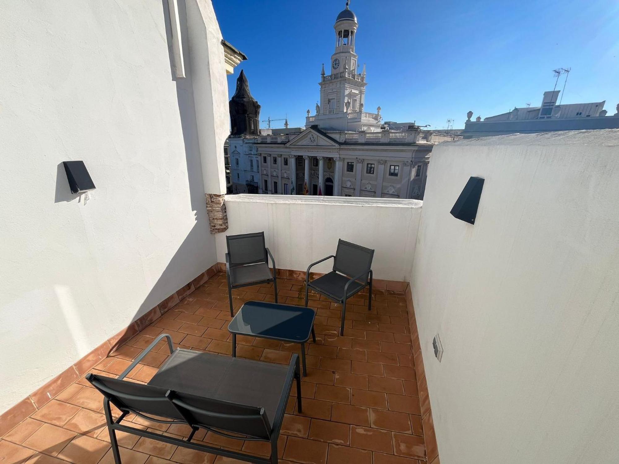 Penthouse La Plaza En Cadiz Centro Grupo Ac Gestion Leilighet Eksteriør bilde
